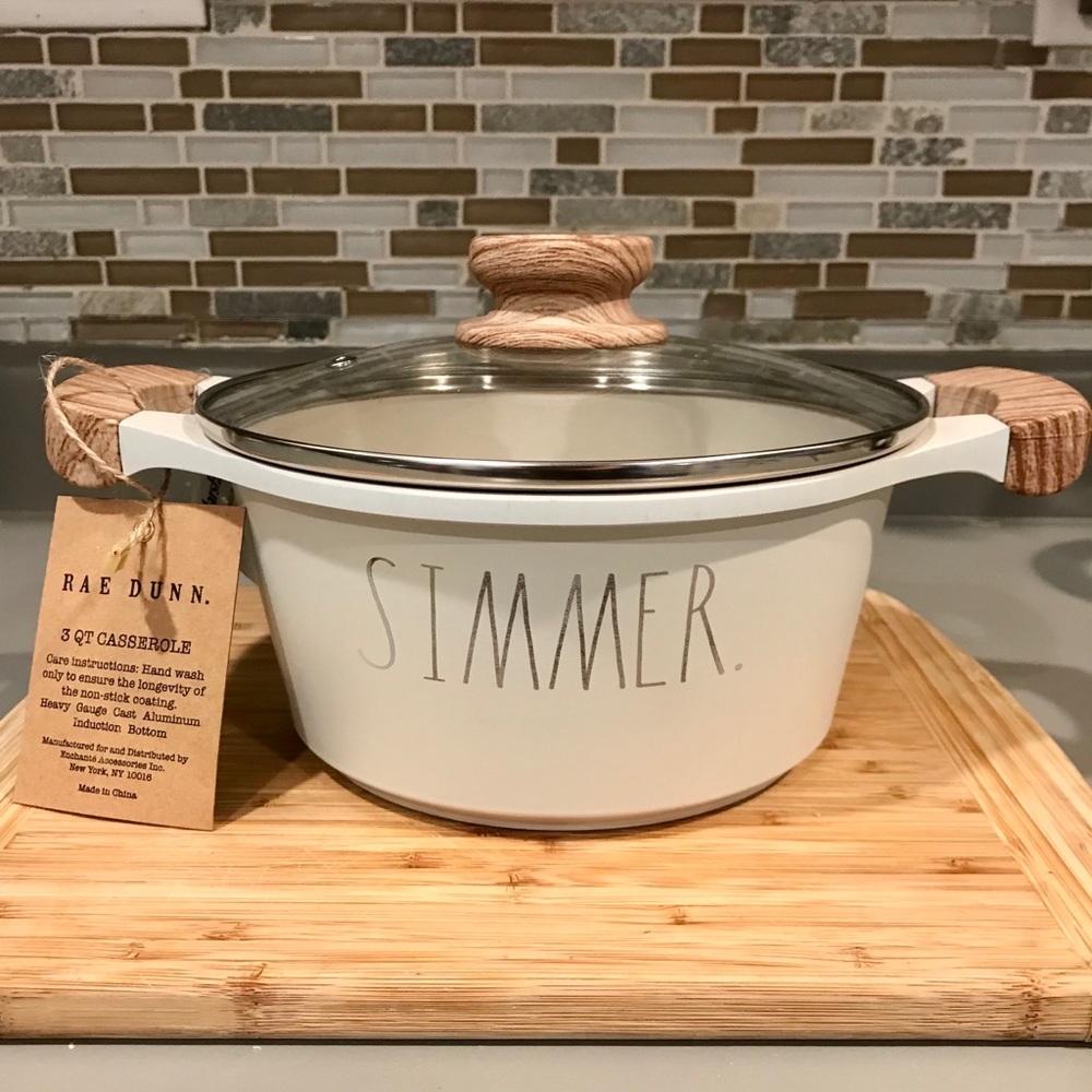 RAE DUNN 3qt casserole * SIMMER * pot 💝